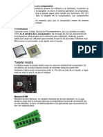 Las Partes Internas de Una Computadora