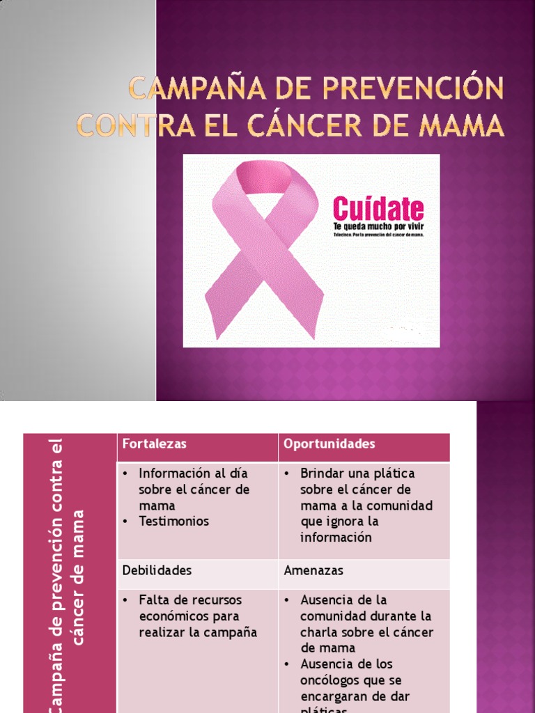 Prevención del Cáncer de Mama | PDF | Ciencias sociales | Salud y bienestar