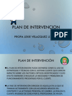 Plan de Intervención