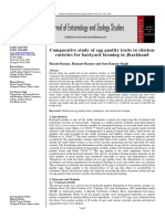 Comparative Study of Egg Quality Traits in Chicken Varieties For Backyard Farming in Jharkhand