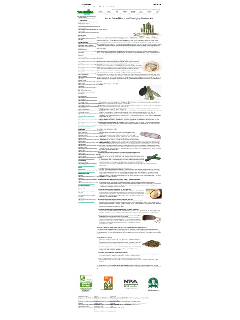 Sacred Herbs & Smudging Guide | PDF