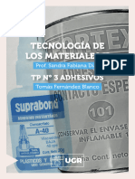 Tecnología de Los Materiales - Adhesivos