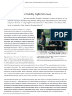 Disability History The Disability Rights Movement U