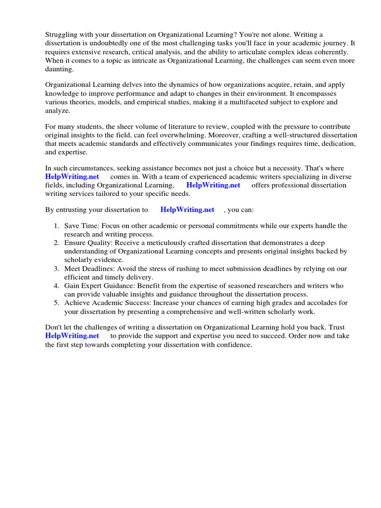 Dissertation organisationales lernen pdf expert thesis