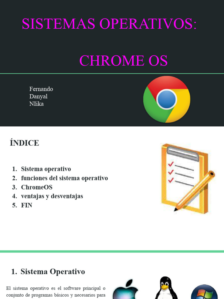 Ventajas y desventajas de Chrome OS | PDF | Sistema operativo ...