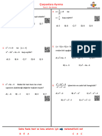 Çarpanlara Ayırma Test 3 Z