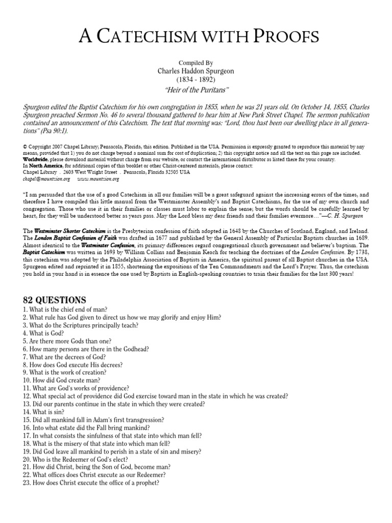 Catechism with proofs PDF Baptism Justification (Theology)