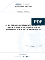 Plan de Ergencia de Gestión de Riesgos 2023 Chiquimula