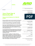 Your Final Gas & Electricity Bill: This Is Not A VAT Invoice