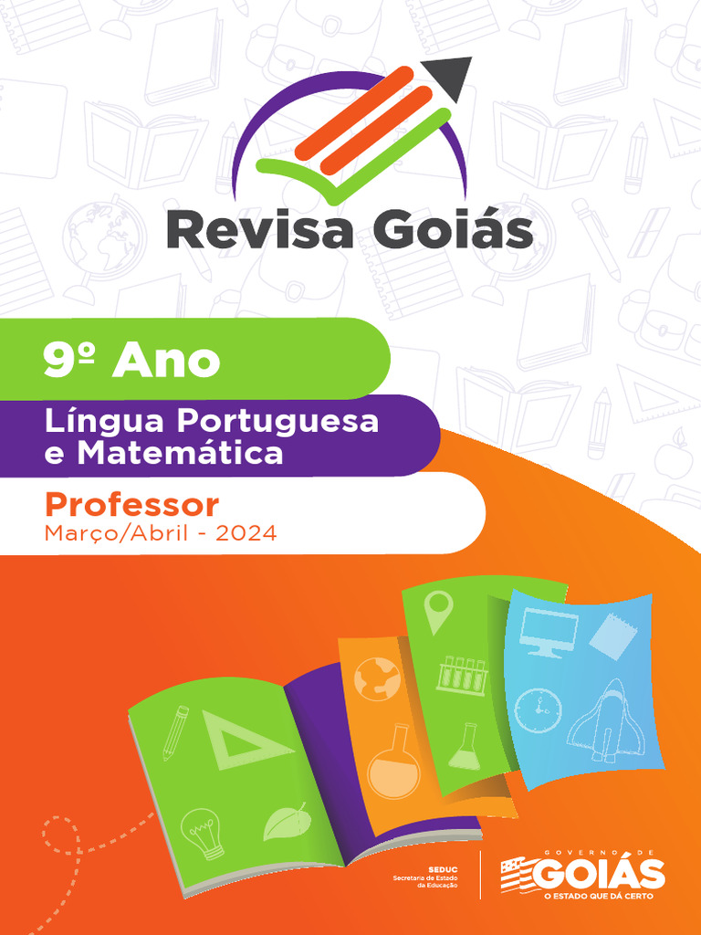 Revisa Goiás 9º Ano LP e Mat Março - Abril - Professor | PDF ...