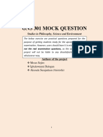 GNS 301 Mock Questions