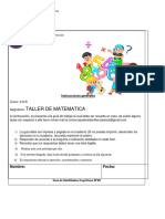 Guia N°20 Taller de Matemática 4° Básico AyB