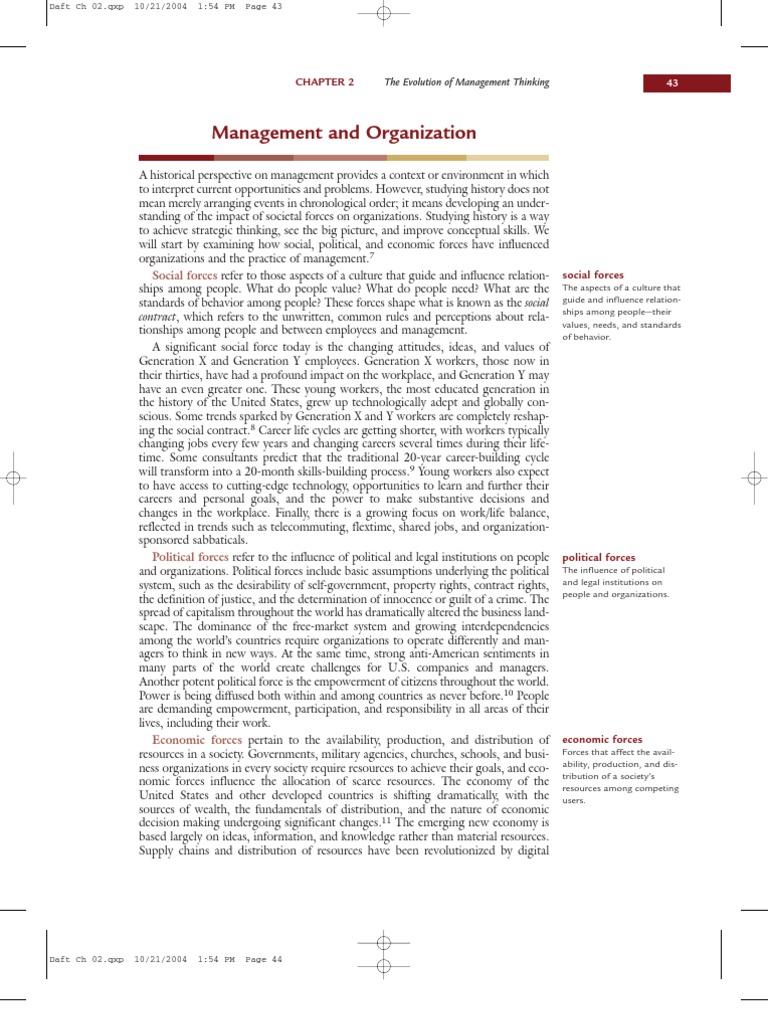 1 - Management and Organization | PDF | Organization Development ...