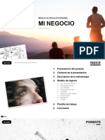 Plantilla Diapos Modelo Negocio Personal Power Point