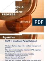 Asset Allocation & Portfolio Management Process - Lecture 2 - 2011