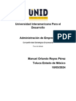 Competitividad Estratégica Empresarial Foro de Debate