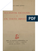 Sucesivos Escolios A Un Texto Implícito