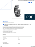 W 619 - 1 - Deep Groove Ball Bearings SKF