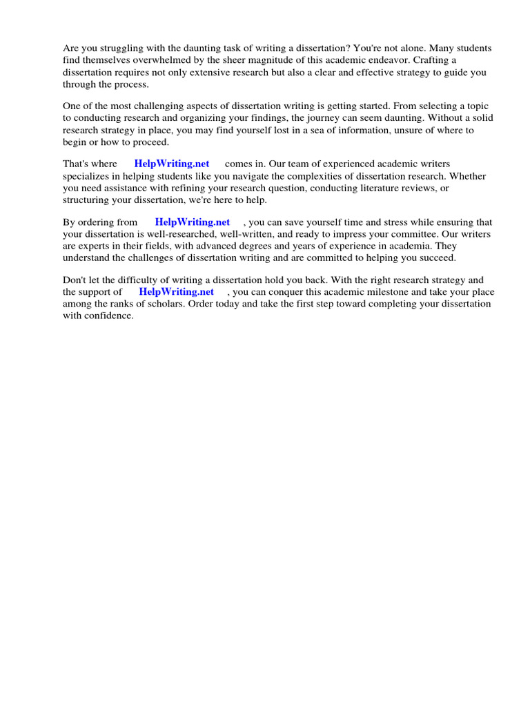 Dissertation Writing Help and Strategies | PDF | Thesis | Science