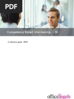 Competency Based Interviewing - CBI: A Reference Guide - 2009