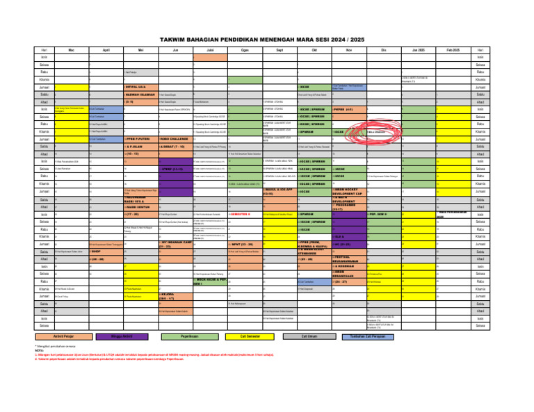 Calendar Uitm 2025