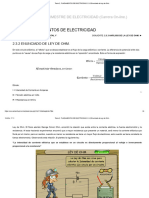 Tema 2 - Fundamentos de Electricidad - 2.3.2 Enunciado de Ley de Ohm