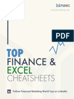 Top Finance & Excel Cheatsheets
