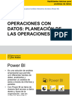 Operaciones Con Datos: Planeación de Las Operaciones