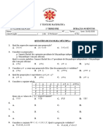 1º Teste - 11 Ciências