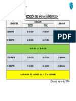 Calendarización