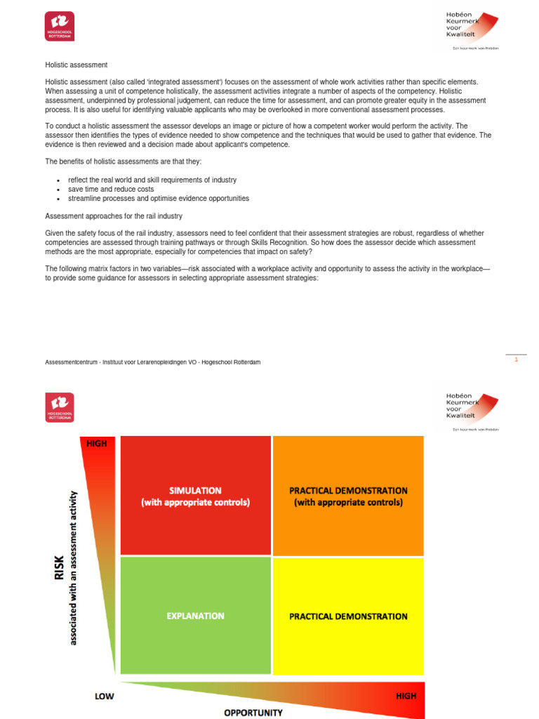 03 Artikel Holistic Assessment Pdf Risk Behavioural Sciences