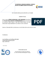 Certificado Libreta Militar