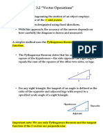 (Hypotenuse) (Leg 1) (Leg 2) : 3.2 "Vector Operations"