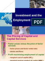 Investment and the Employment of Capital