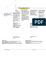 Example of A Business Model Canvas Coconut Treat Stand