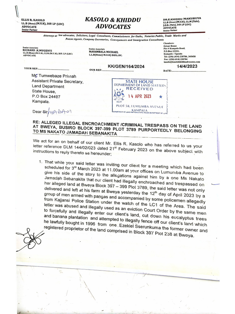 Kasolo Statement To Police | PDF