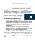 Law Dissertation Sample PDF
