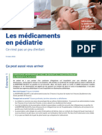 Flash Securite Patient Medicaments Pediatrie