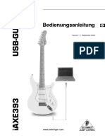 Behringer IAXE393 Usb Guitar Manual de