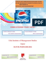 Summer Internship Report On Pepsico