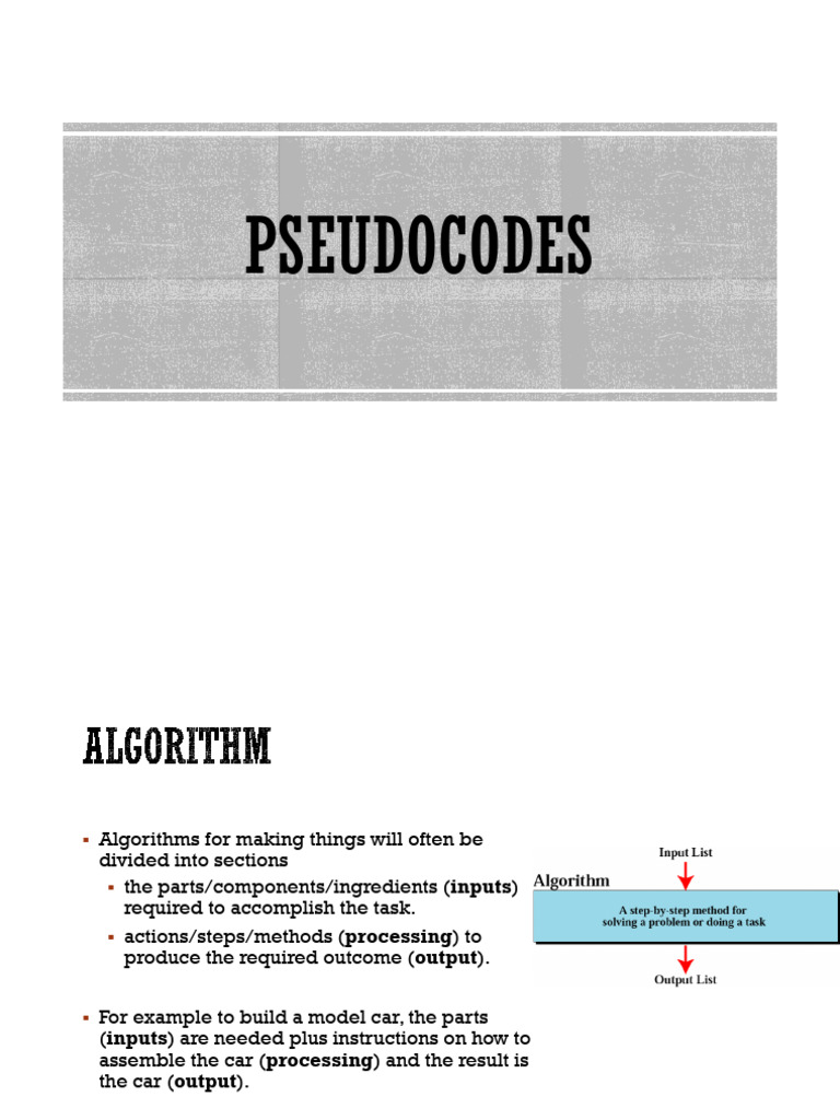 2-pseudocodes | PDF | Control Flow | Computer Program