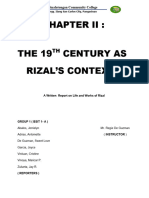 Written Report, Chapter 2 The 19TH Century...