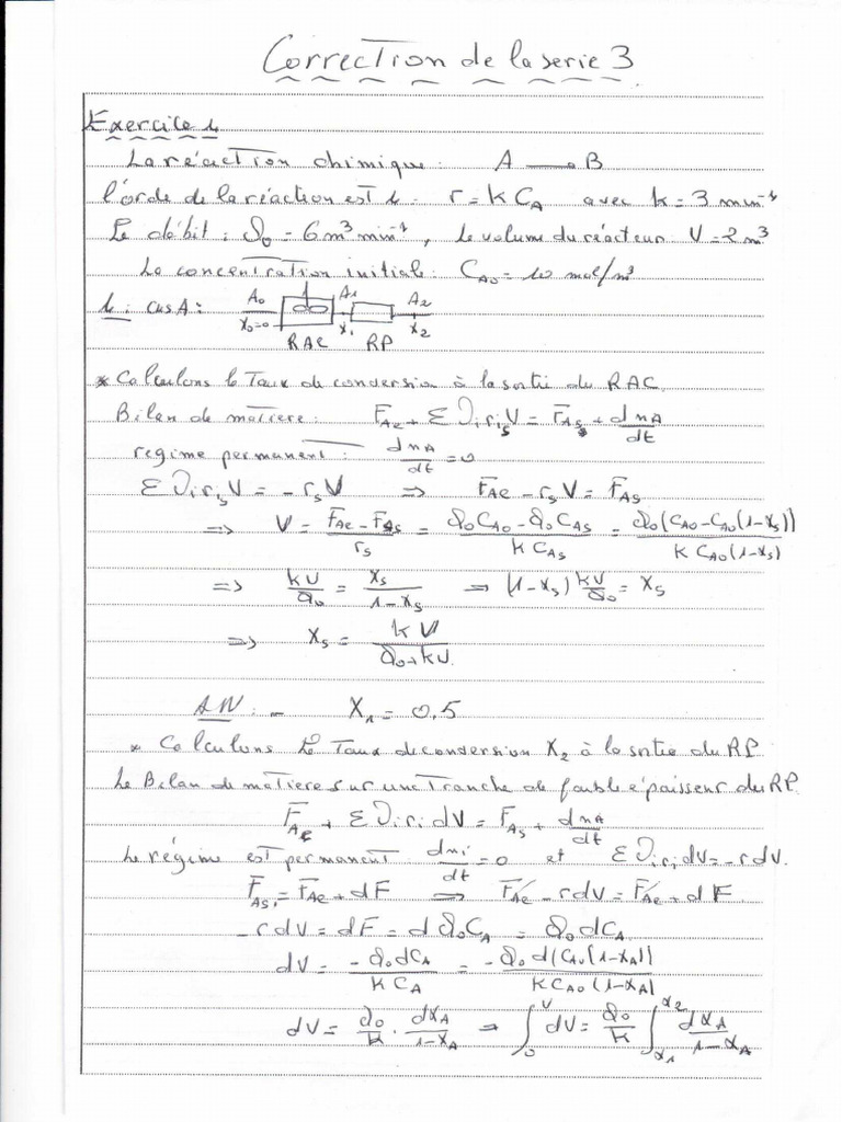 Correction de La Serie 3 | PDF