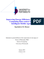 Improving Energy Efficiency in Cloud Computing Data Centres Using Intelligent Mobile Agents