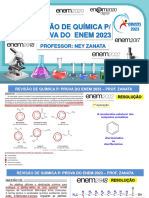 Revisão Enem Química 2023 Prof. Zanata - Turno Tarde