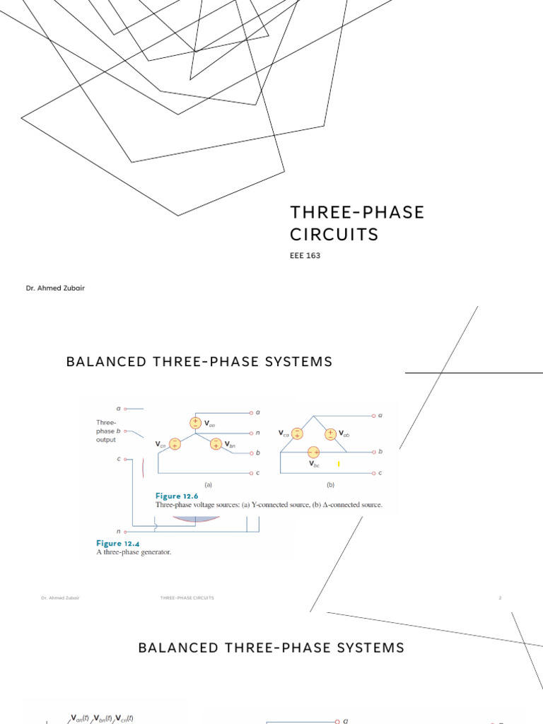 Balanced Three-Phase Circuits Guide | PDF | Wellness | Science ...