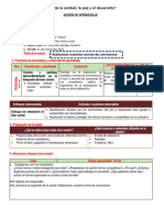 Sesion de Aprendizajes Sobre Acuerdos de Convivencia 4to