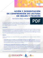 Preparacion - Acreditacion - Comprension - Lectura - Ingles - Frances 1