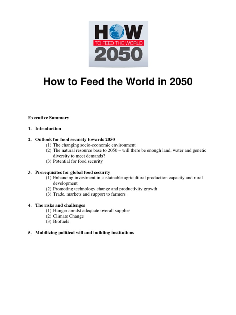 How to feed the world in 2050 pdf