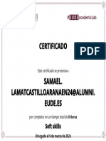 Certificado: Soft Skills